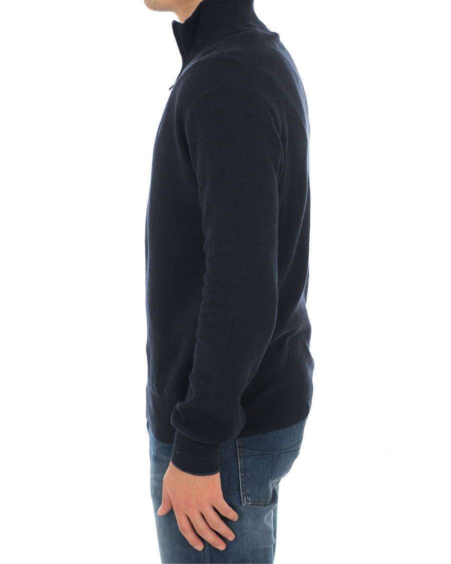 Uomini | Maglieria | Polo Ralph Lauren | Texture  Half Zip Navy Heather