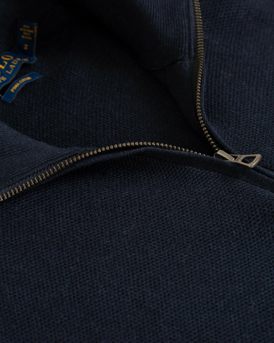 Uomini | Maglieria | Polo Ralph Lauren | Texture  Half Zip Navy Heather