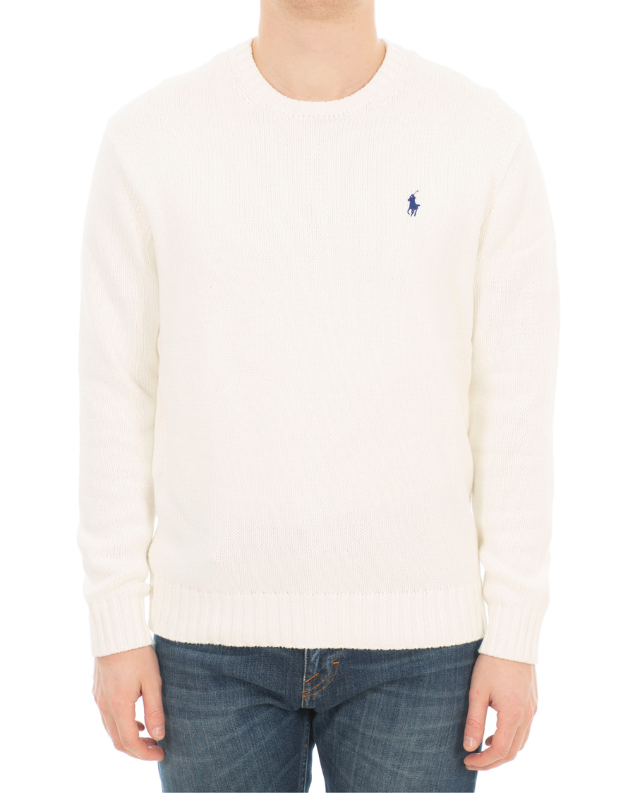 Uomini | Maglieria | Polo Ralph Lauren | Crisby Cotton Crew Neck White