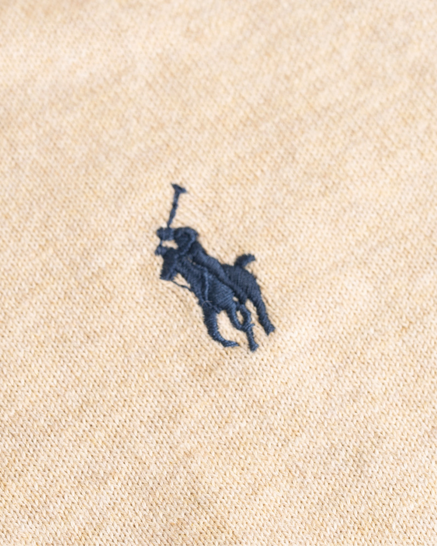 Uomini | Maglieria | Polo Ralph Lauren | Pima Cotton Crew Neck Pullover Sand Heather