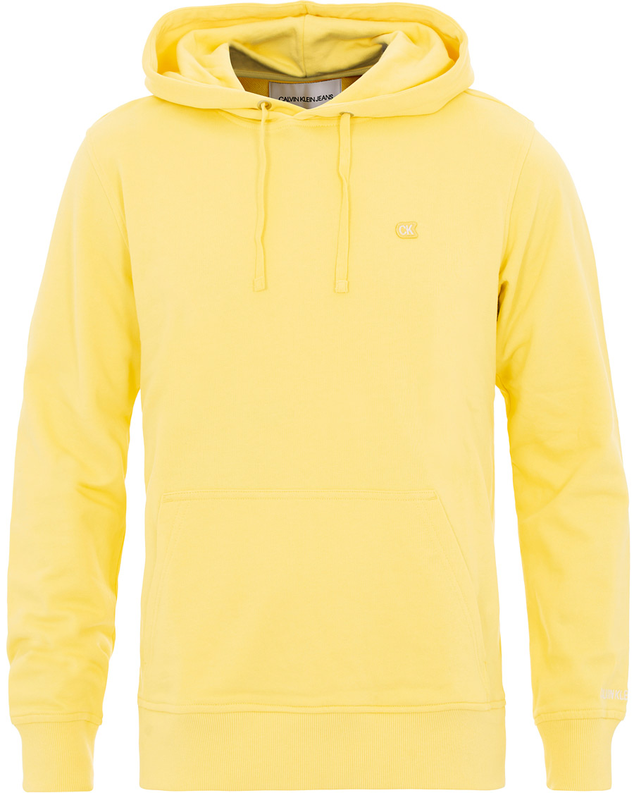 Uomini | Maglieria | Calvin Klein Jeans | Chest Embroidery Hoodie Yellow Cream