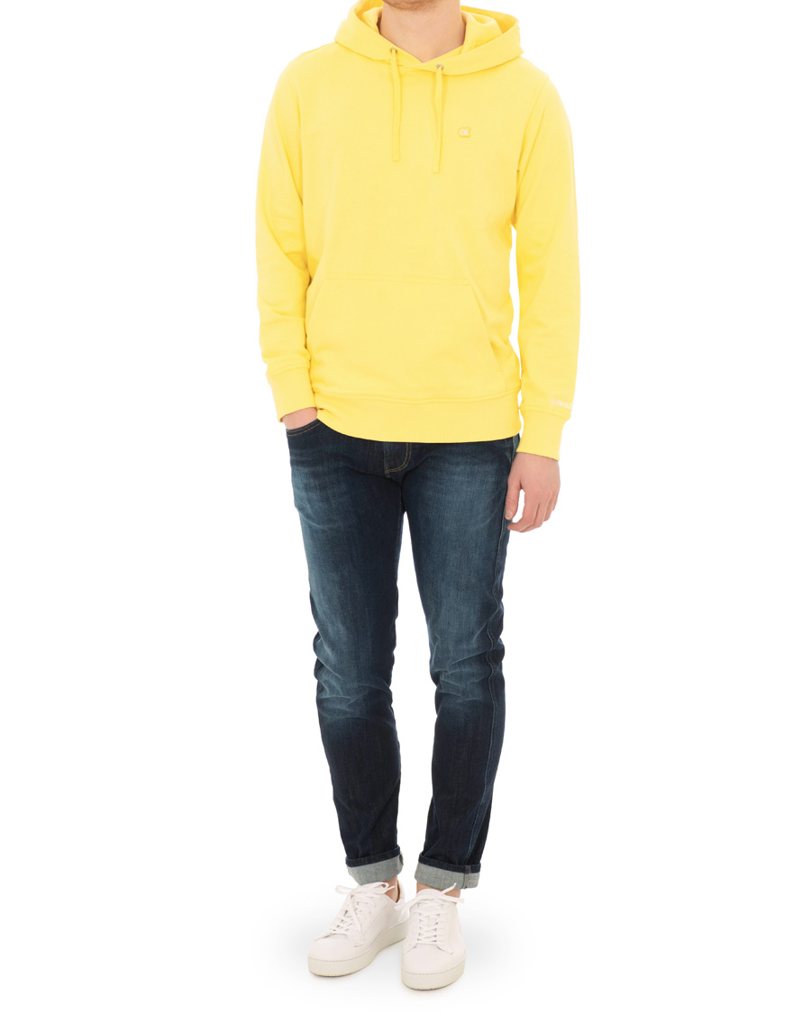Uomini | Maglieria | Calvin Klein Jeans | Chest Embroidery Hoodie Yellow Cream
