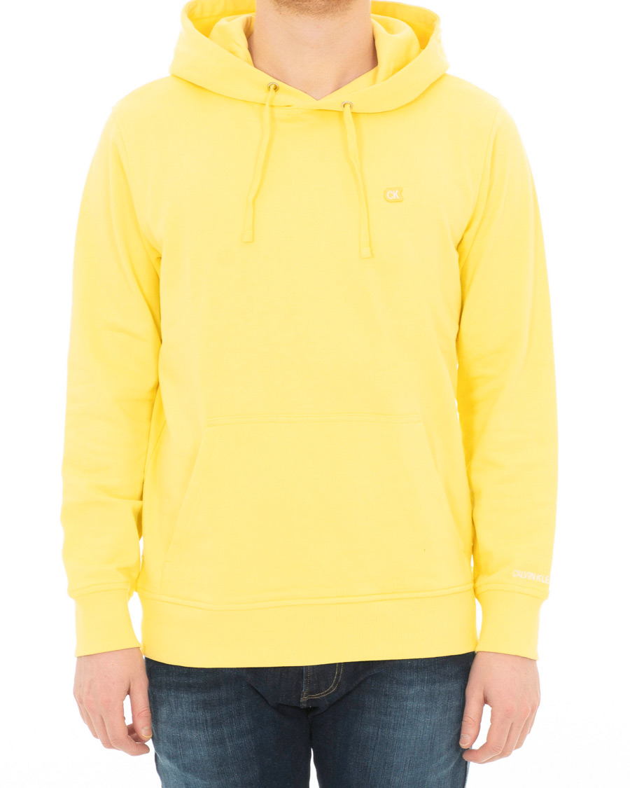 Uomini | Maglieria | Calvin Klein Jeans | Chest Embroidery Hoodie Yellow Cream