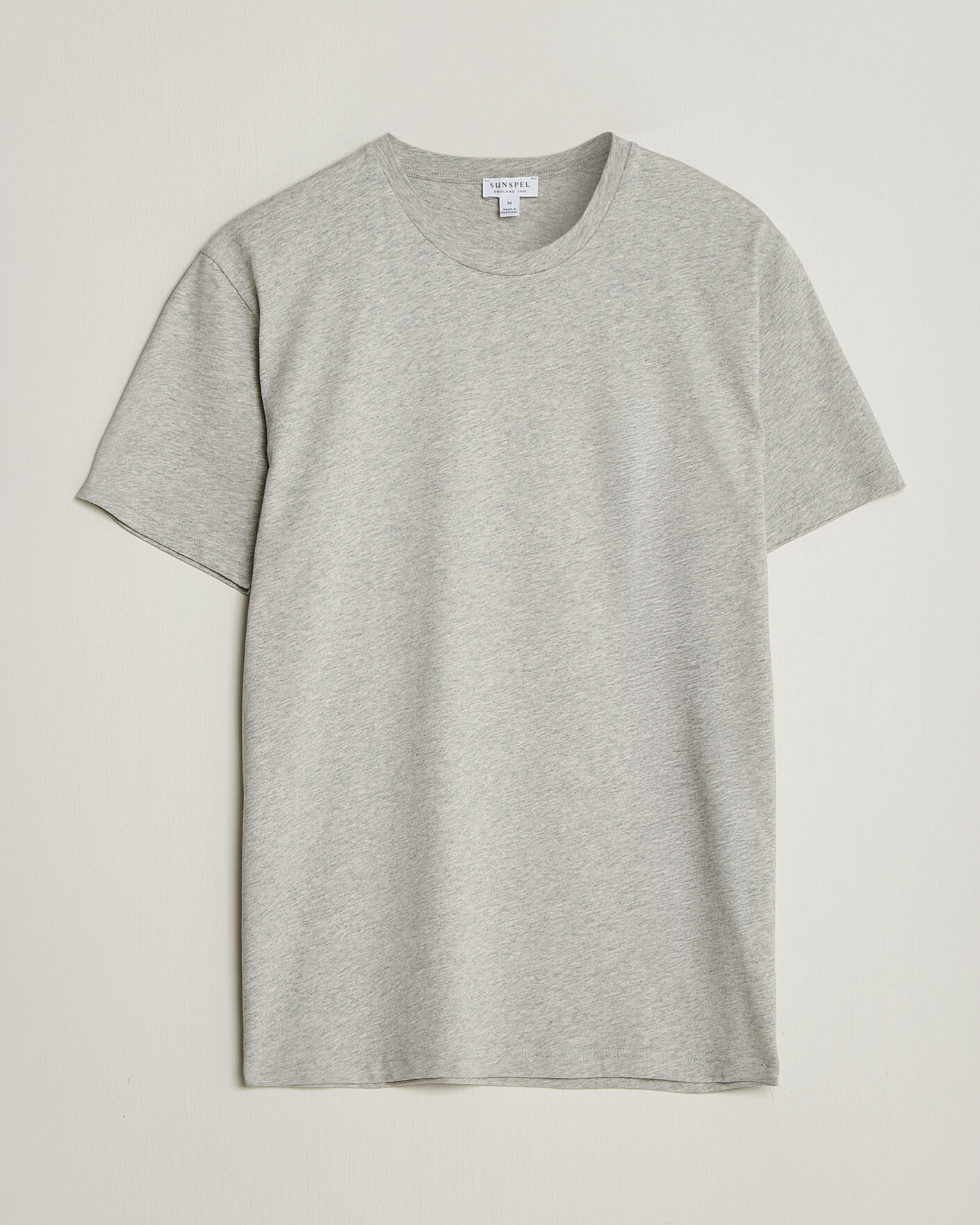 Uomini | T-shirt | Sunspel | Riviera Midweight T-Shirt Grey Melange