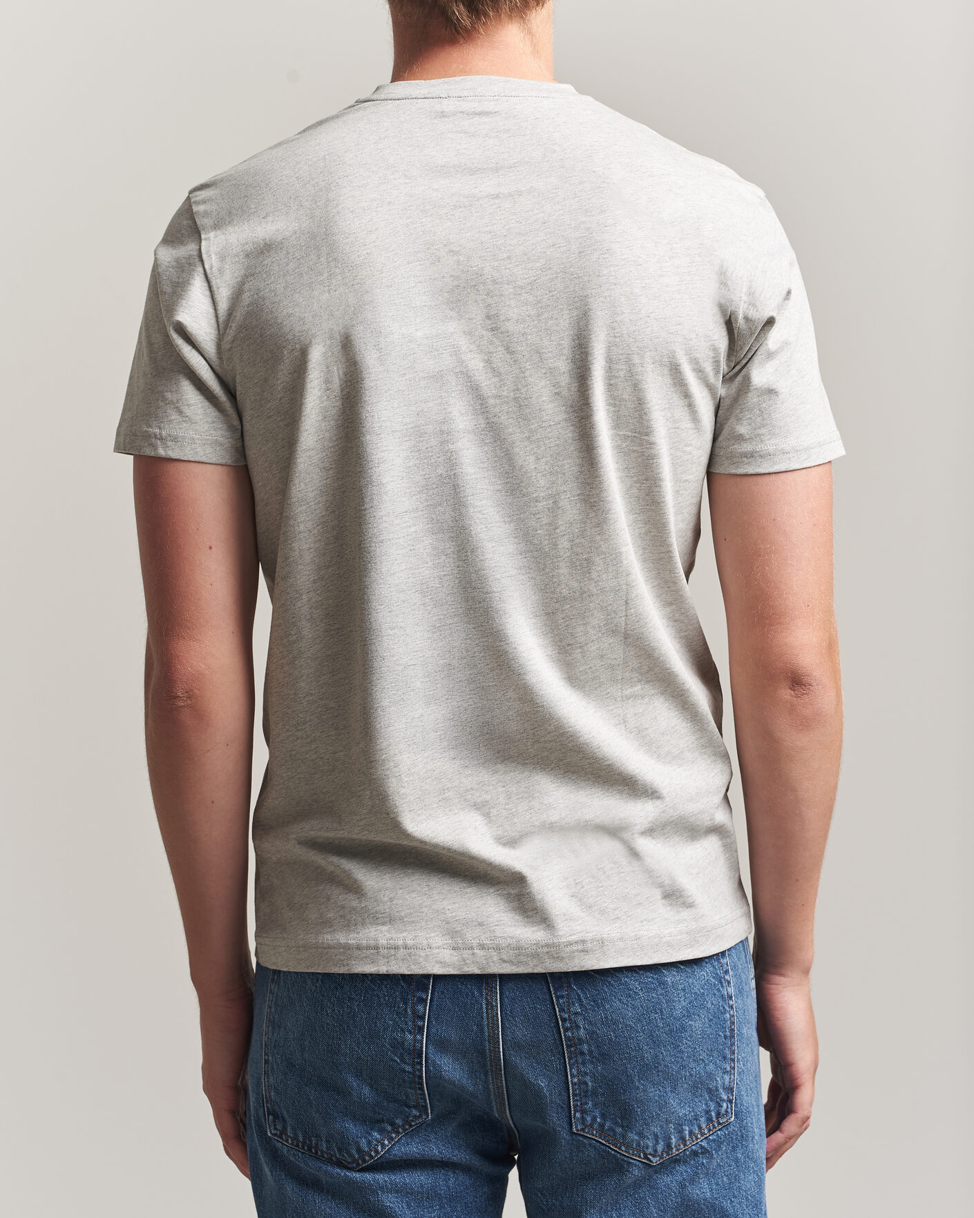 Uomini | T-shirt | Sunspel | Riviera Midweight T-Shirt Grey Melange