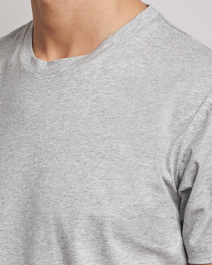 Uomini | T-shirt | Sunspel | Riviera Midweight T-Shirt Grey Melange