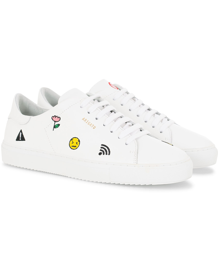 Uomini | Axel Arigato Clean 90 Emoji Sneaker White Leather | Axel Arigato | Clean 90 Emoji Sneaker White Leather