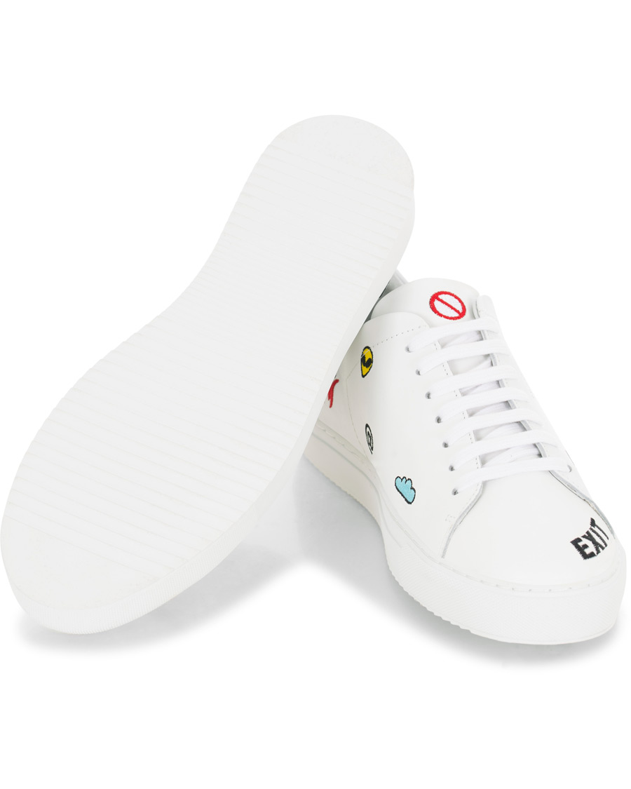 Uomini | Axel Arigato Clean 90 Emoji Sneaker White Leather | Axel Arigato | Clean 90 Emoji Sneaker White Leather