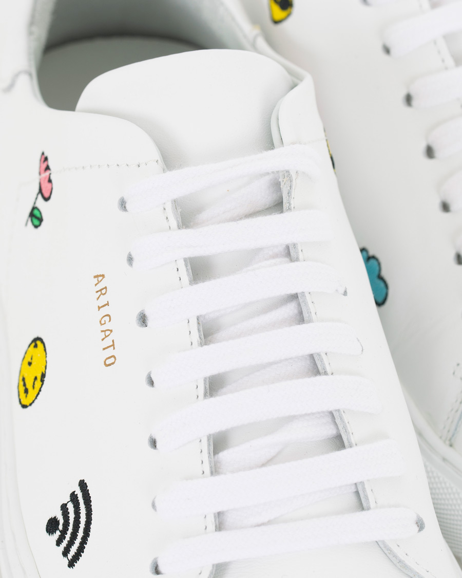 Uomini | Axel Arigato Clean 90 Emoji Sneaker White Leather | Axel Arigato | Clean 90 Emoji Sneaker White Leather