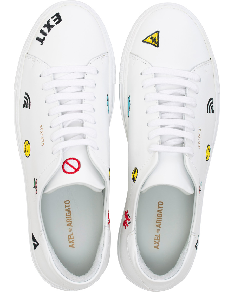 Uomini | Axel Arigato Clean 90 Emoji Sneaker White Leather | Axel Arigato | Clean 90 Emoji Sneaker White Leather