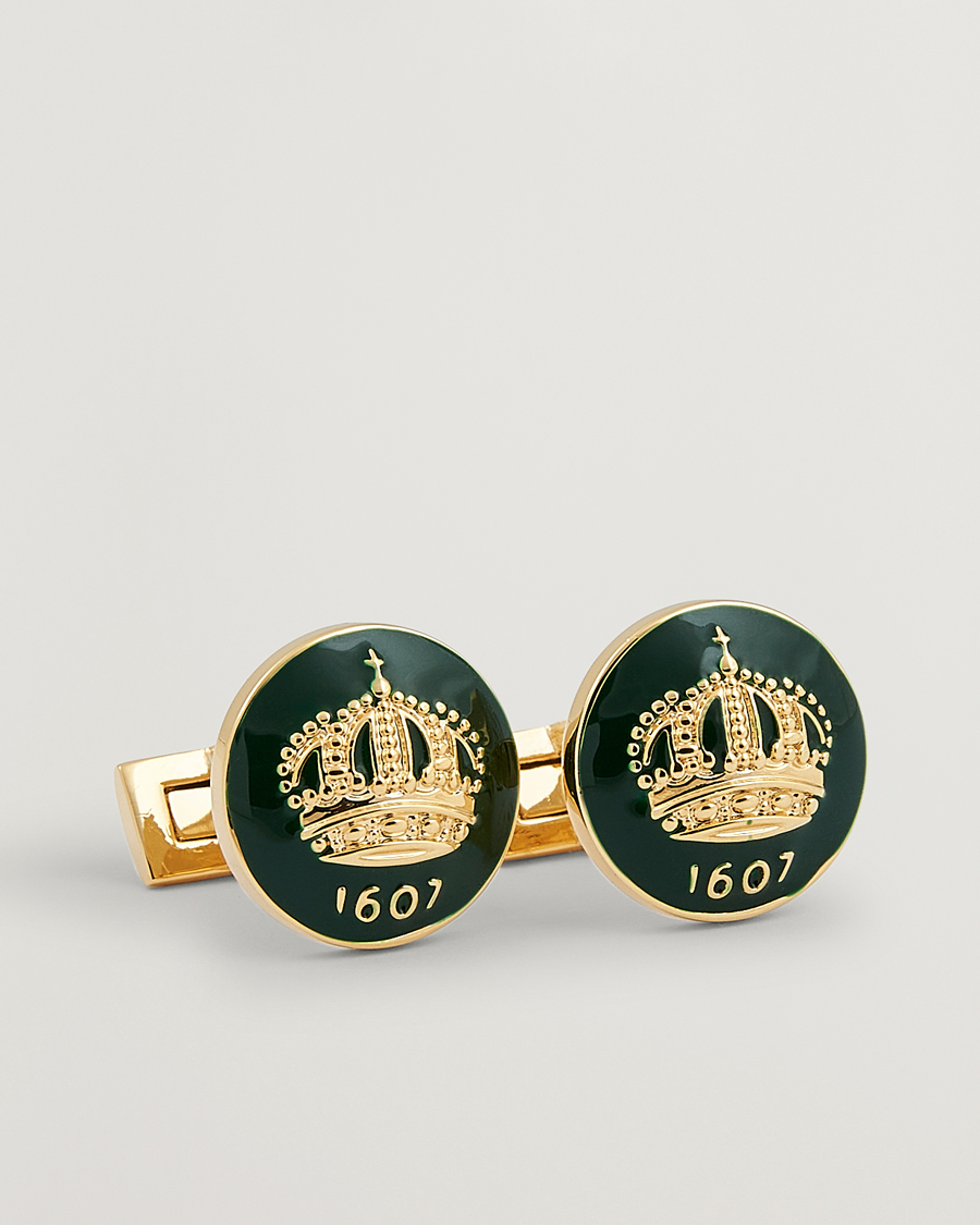 Uomini | Gemelli | Skultuna | The Crown Cufflinks Green