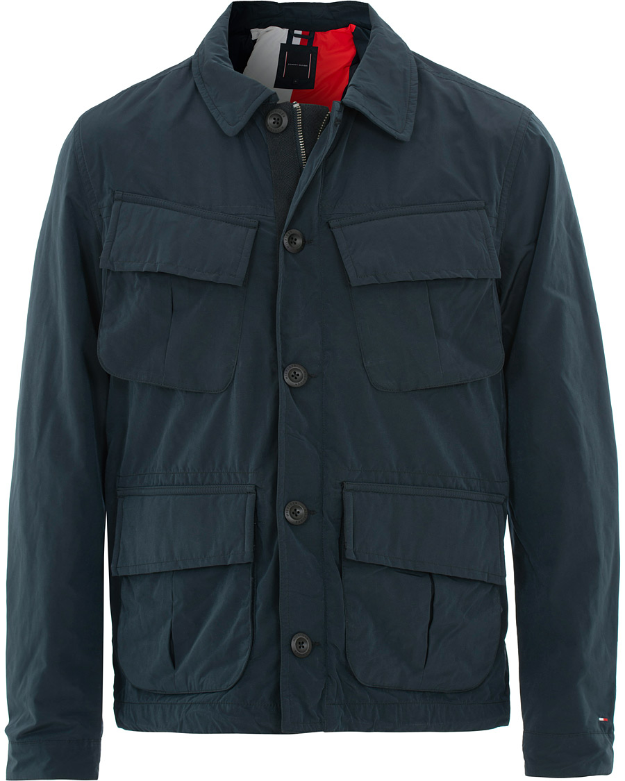 Uomini | Giacche | Tommy Hilfiger | Peached Nylon Field Jacket Sky Captain