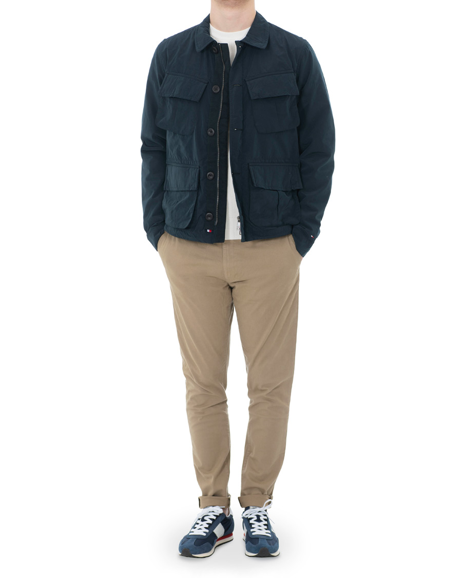 Uomini | Giacche | Tommy Hilfiger | Peached Nylon Field Jacket Sky Captain