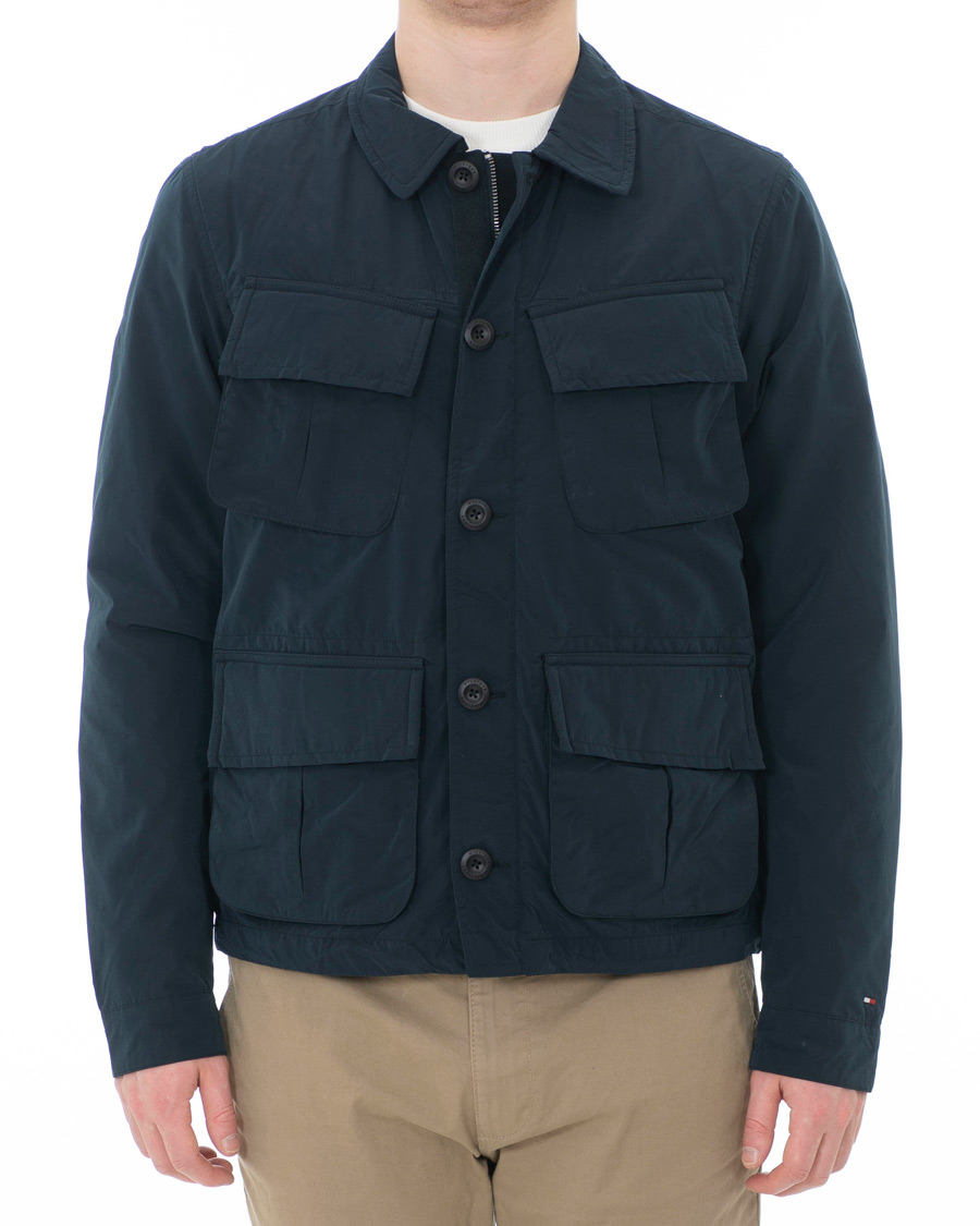 Uomini | Giacche | Tommy Hilfiger | Peached Nylon Field Jacket Sky Captain