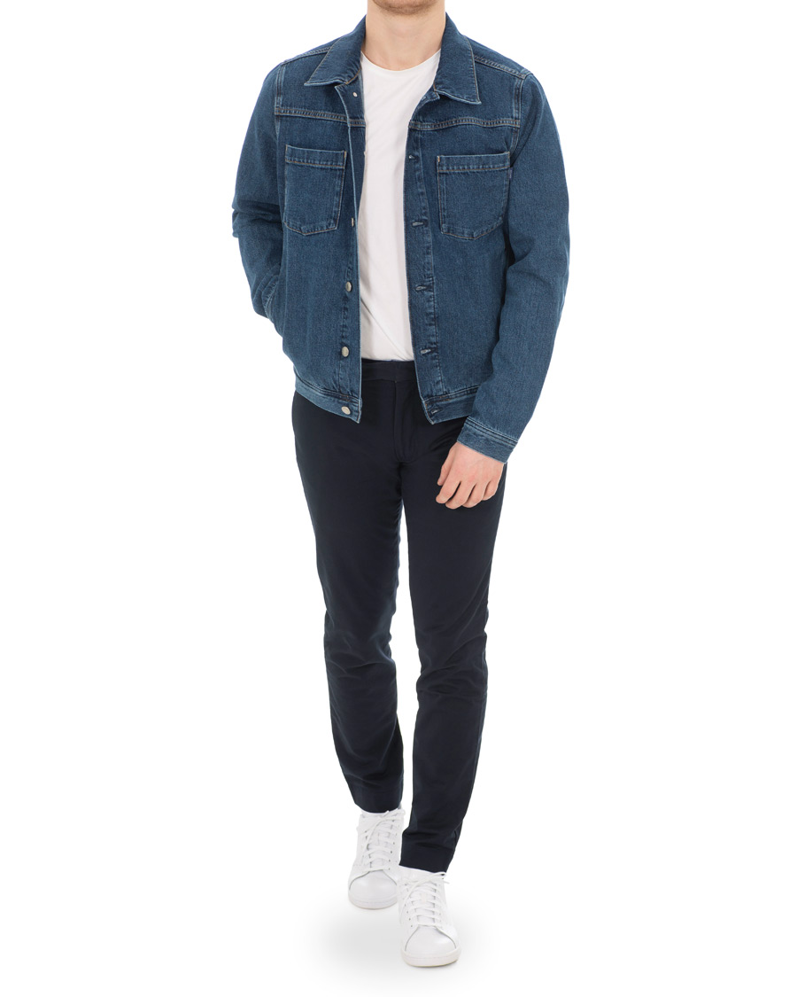 Uomini | Giacche | GANT | Indigo Jeans Jacket Blue Wash