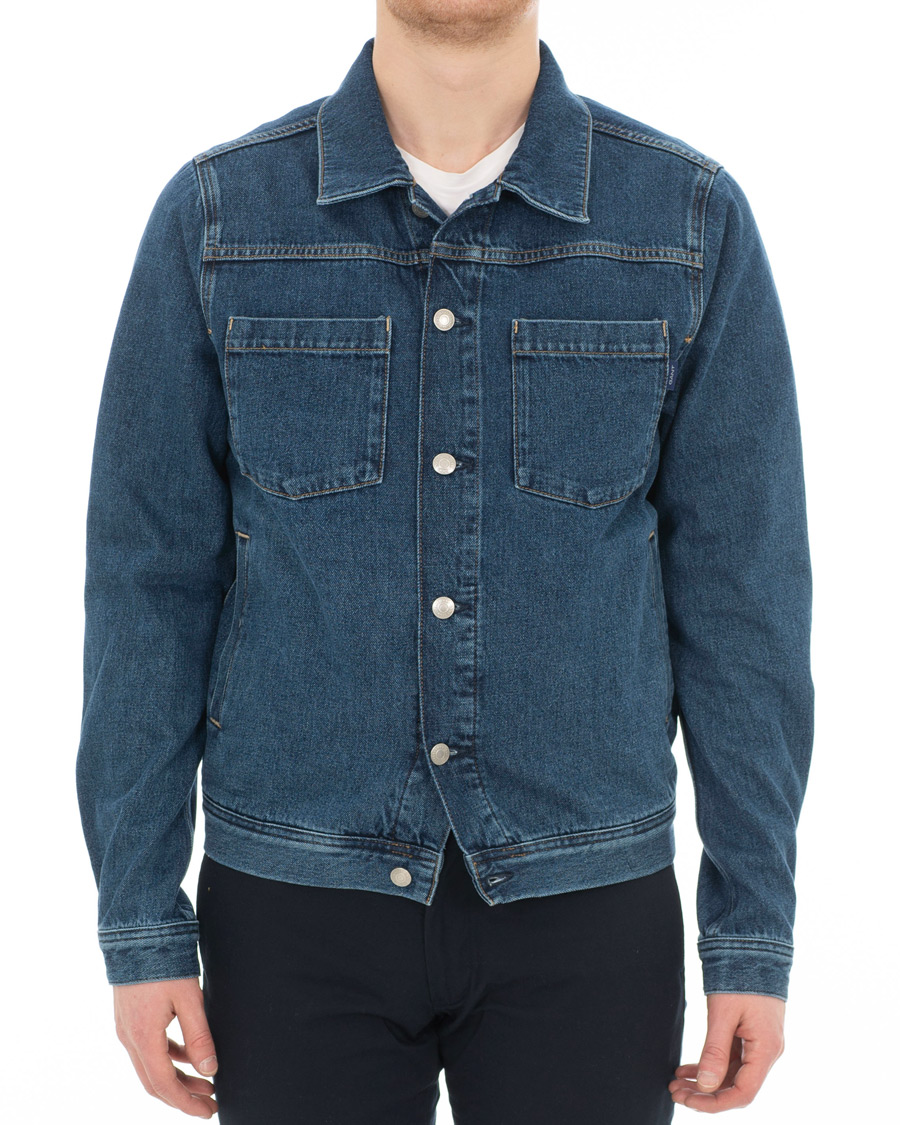 Uomini | Giacche | GANT | Indigo Jeans Jacket Blue Wash