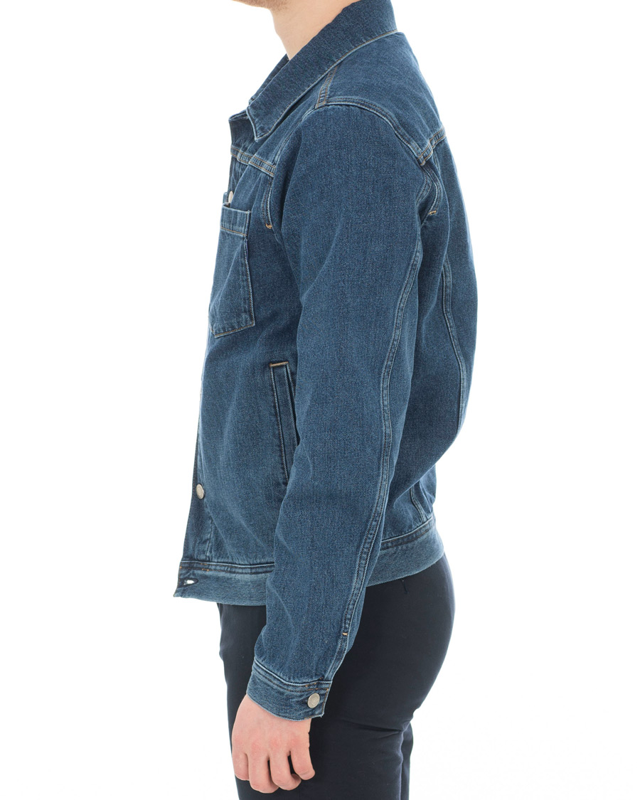 Uomini | Giacche | GANT | Indigo Jeans Jacket Blue Wash