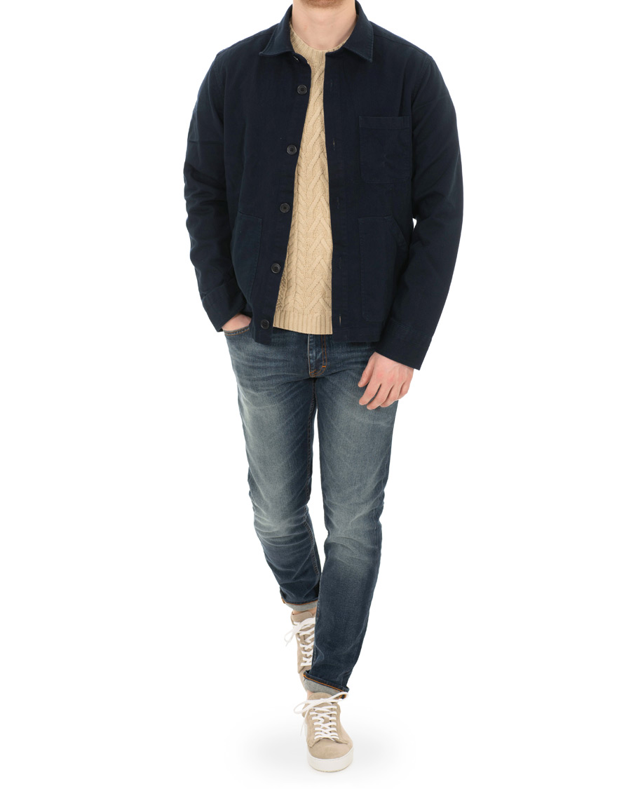 Uomini | Camicie | GANT | Heavy Twill Shirt Jacket Marine