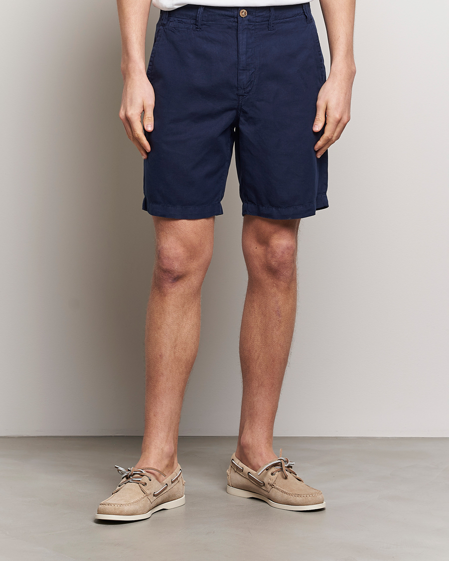 Uomini | Pantaloncini | Polo Ralph Lauren | Cotton/Linen Shorts Newport Navy