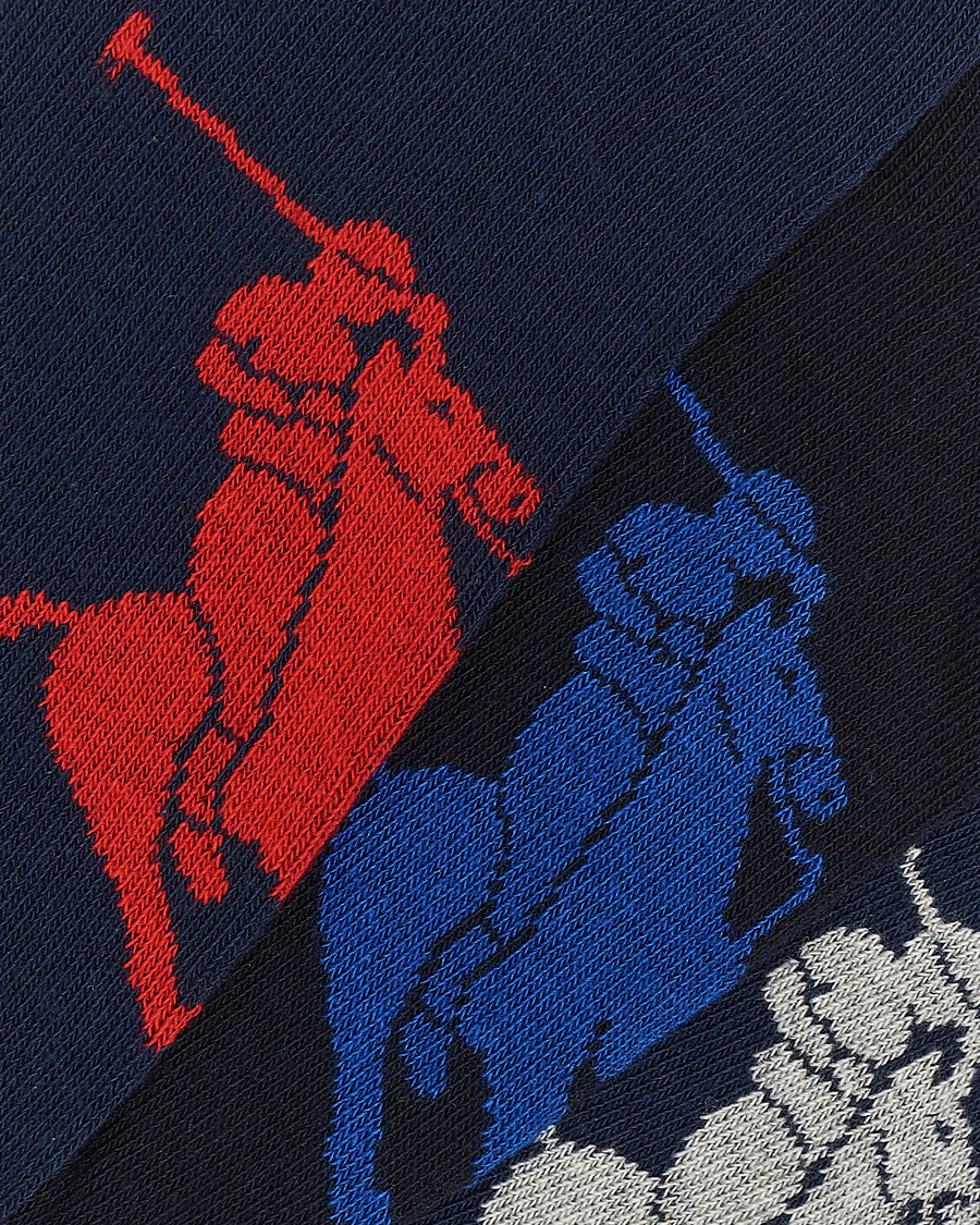 Uomini | Biancheria intima | Polo Ralph Lauren | 3-Pack Sneaker Sock Navy Multi
