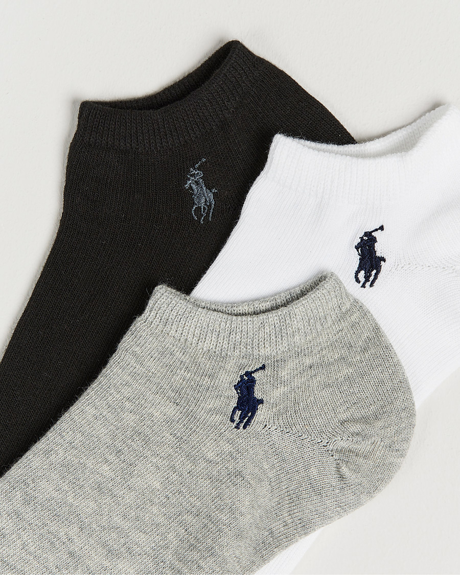 Uomini | Biancheria intima | Polo Ralph Lauren | 3-Pack Ghost Sock Black/White/Grey