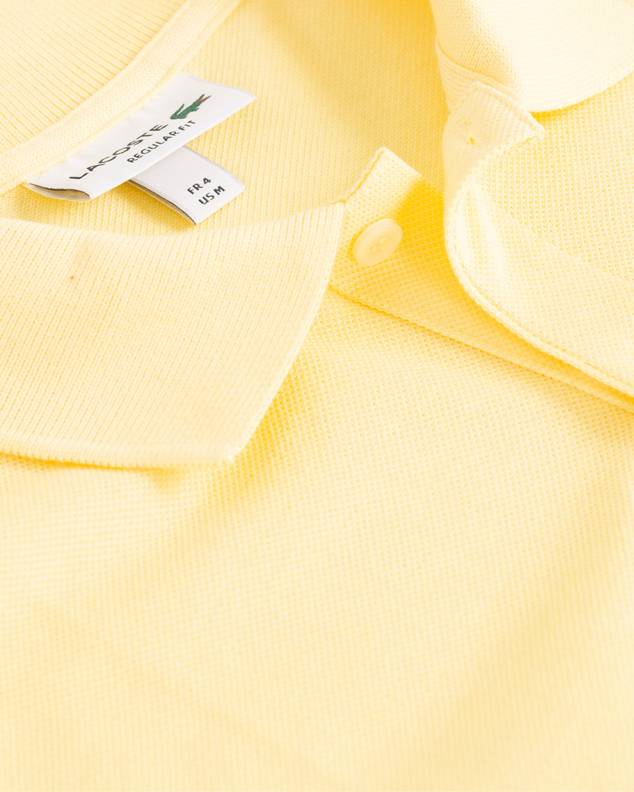 Uomini | Polo | Lacoste | Palm Crocodile Poloshirt Regular Fit Yellow