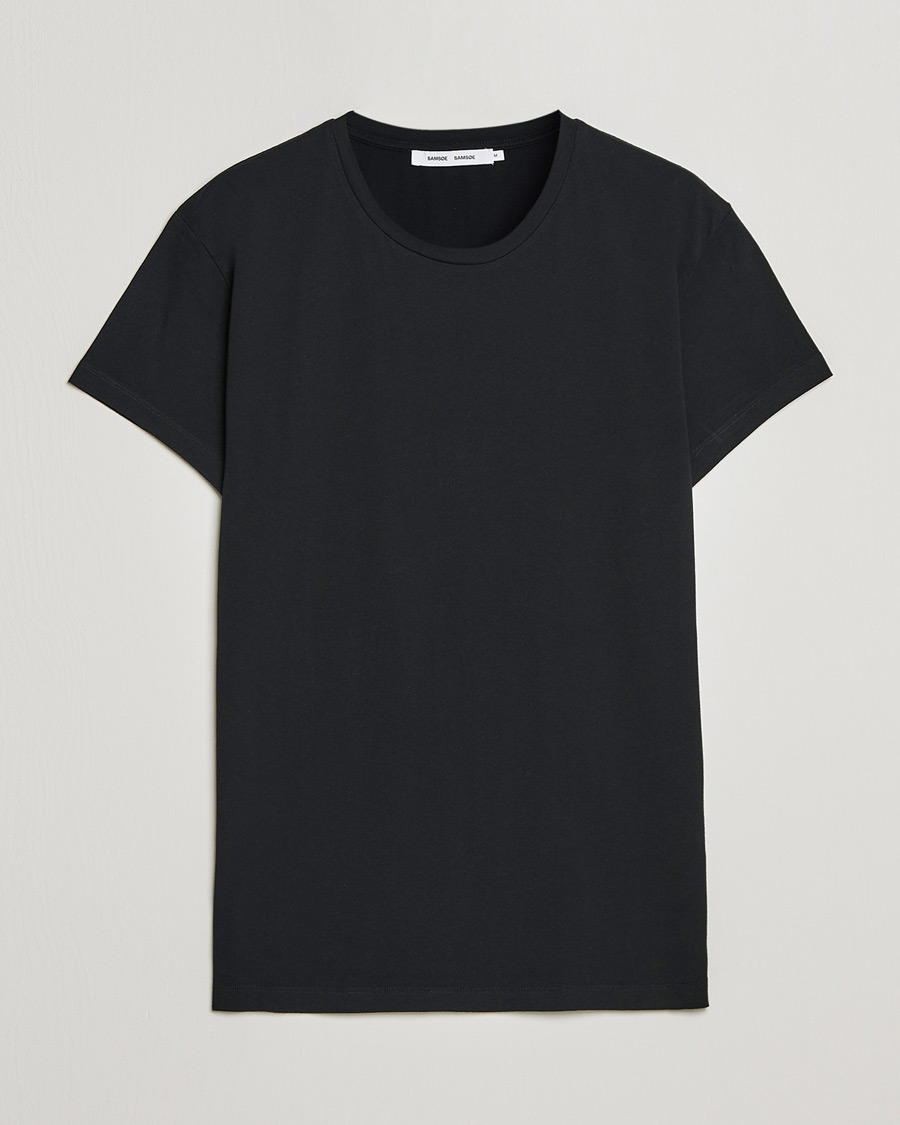 Uomini | T-shirt | Samsøe Samsøe | Kronos Crew Neck Tee Black