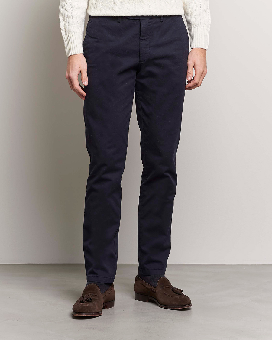 Uomini | Pantaloni | Oscar Jacobson | Danwick Side Adjusters Chino Navy