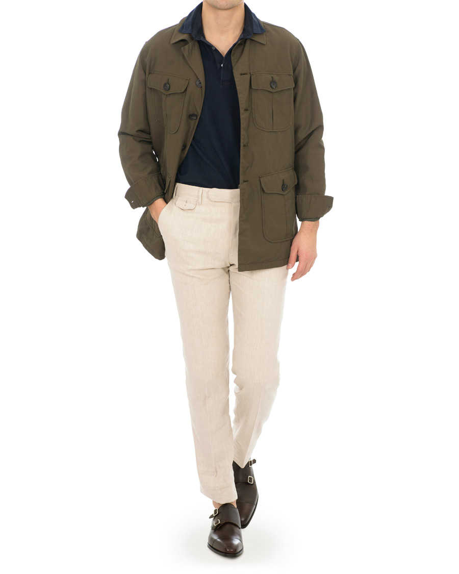 Uomini | Giacche | Caruso | Kruger Field Jacket Military Green