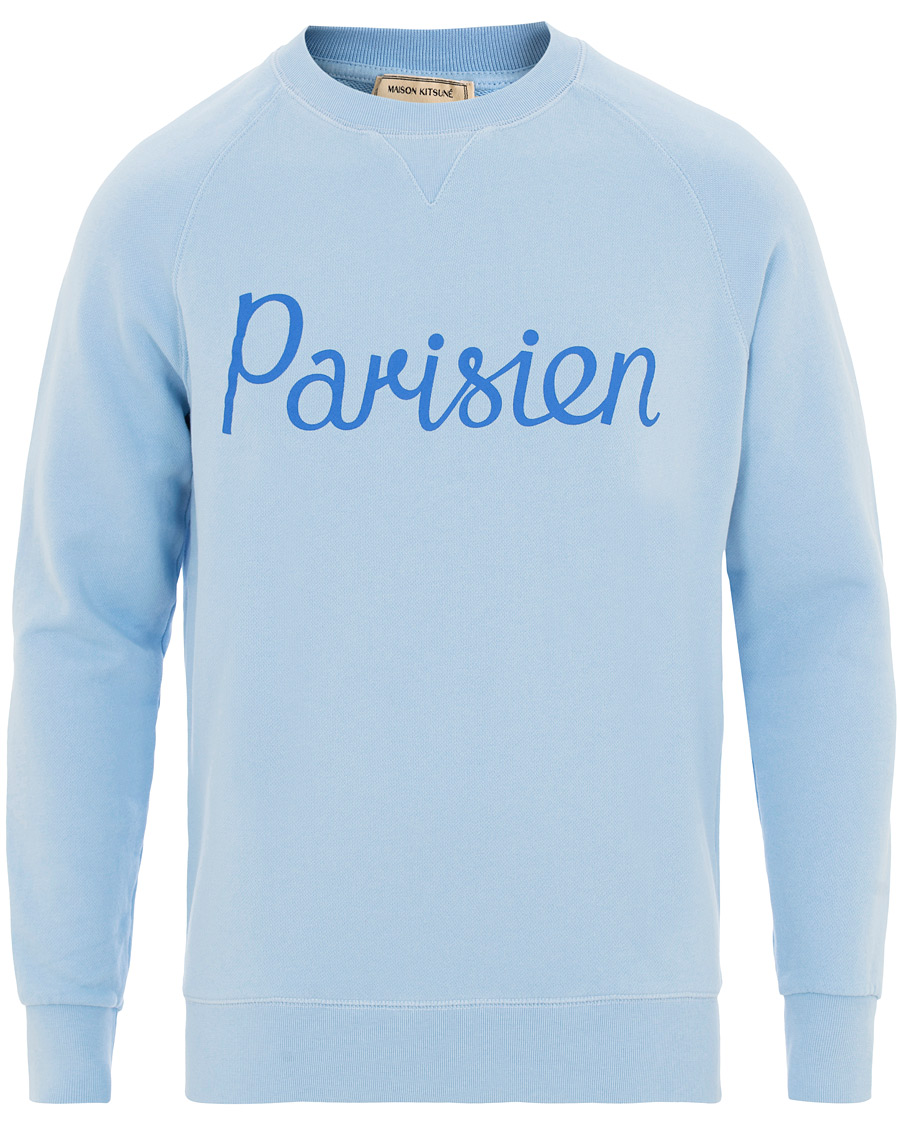 Uomini | Maglieria | Maison Kitsuné | Sweatshirt Parisien Light Blue
