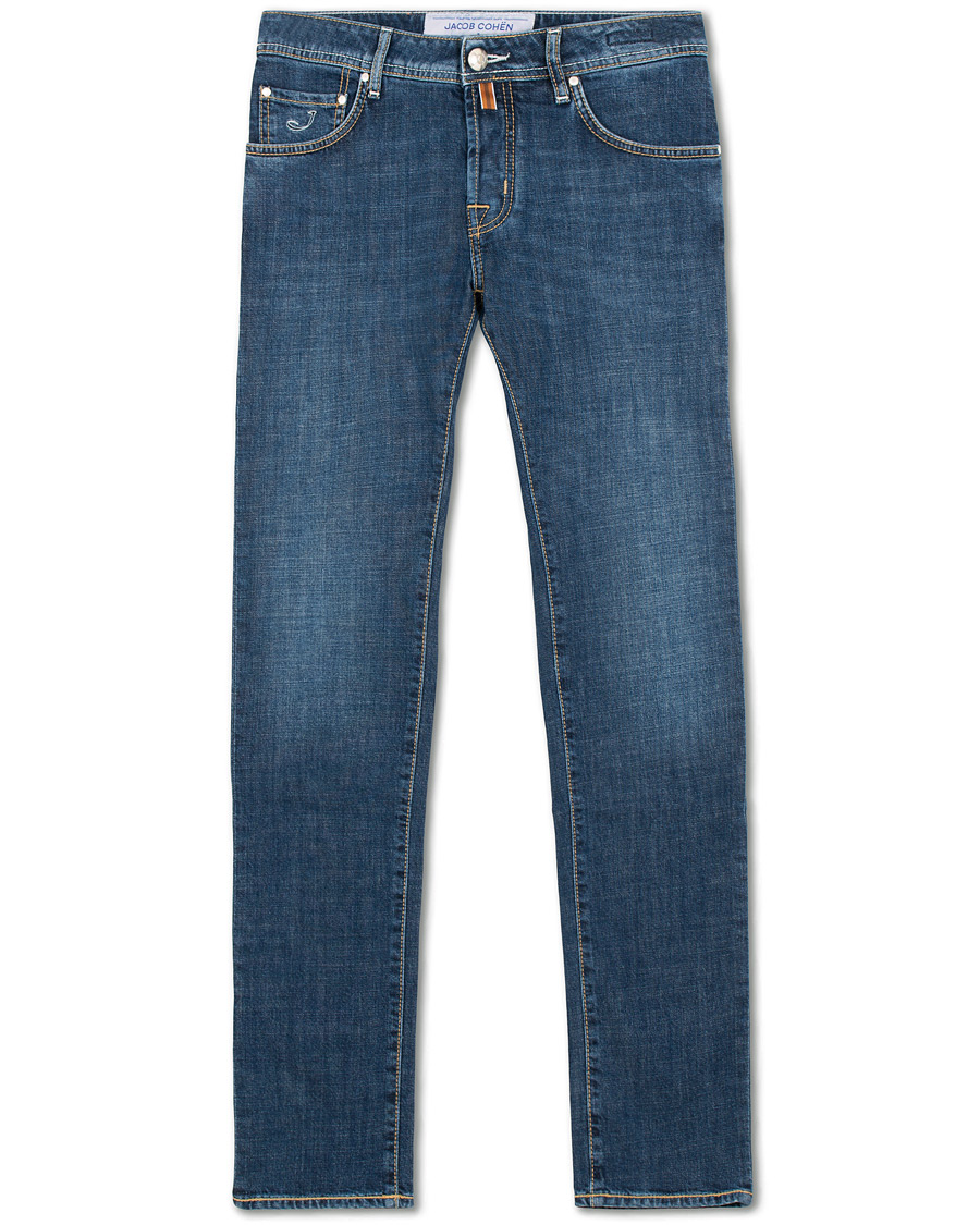 Uomini | Jeans | Jacob Cohën | 622 Slim Fit Jeans Mid Blue 