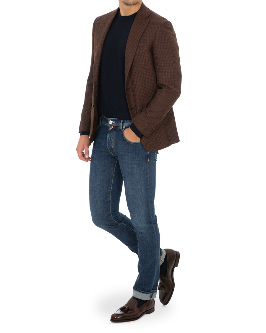 Uomini | Jeans | Jacob Cohën | 622 Slim Fit Jeans Mid Blue 