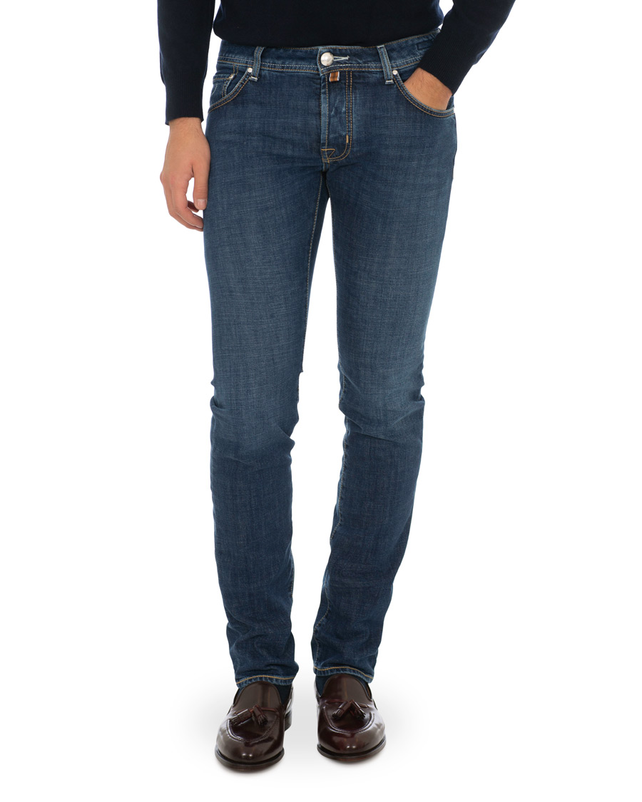 Uomini | Jeans | Jacob Cohën | 622 Slim Fit Jeans Mid Blue 