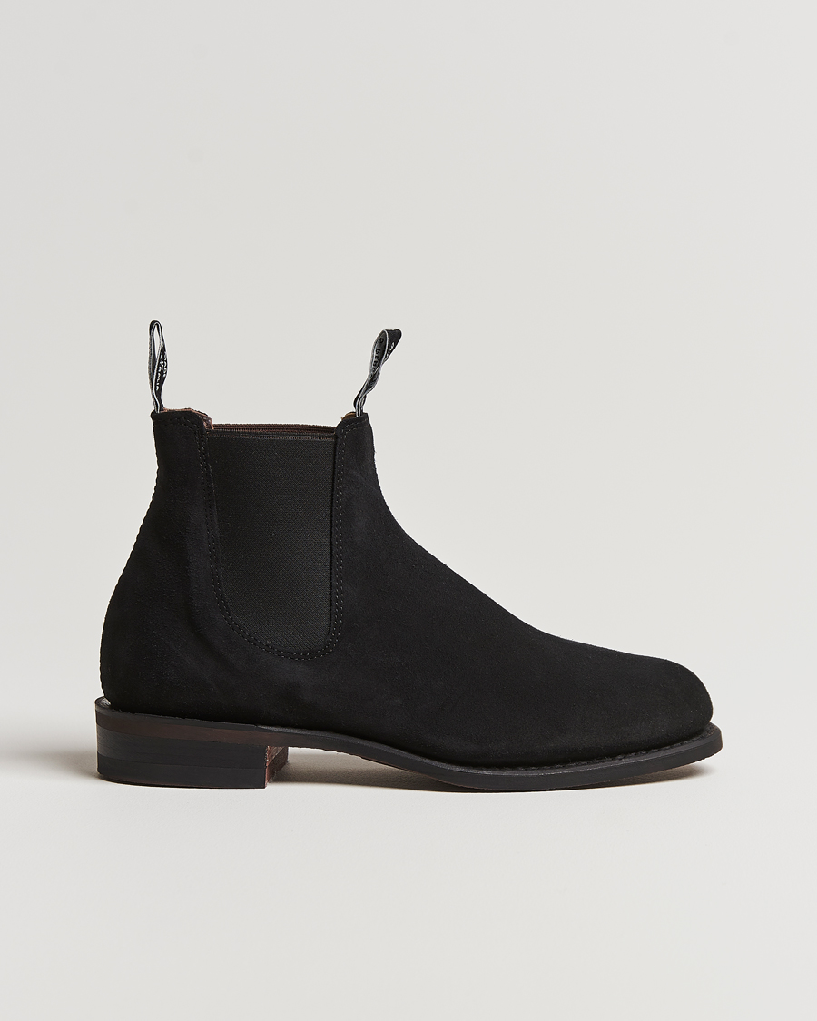 Uomini | R.M.Williams Wentworth G Boot Black Suede | R.M.Williams | Wentworth G Boot Black Suede