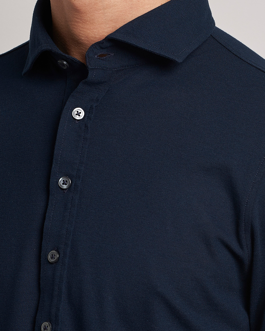 Uomini | Camicie | Gran Sasso | Popover Shirt Navy