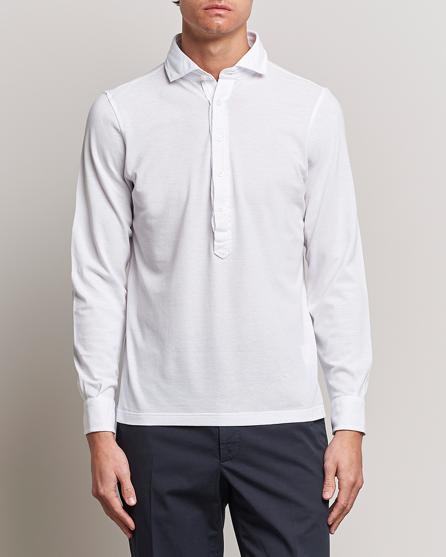 Uomini | Camicie | Gran Sasso | Popover Shirt White