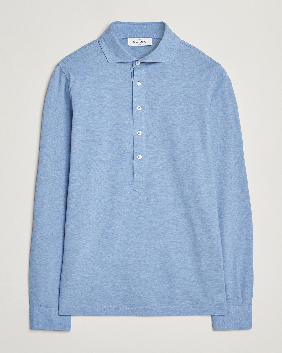 Uomini | Camicie | Gran Sasso | Popover Shirt Light Blue