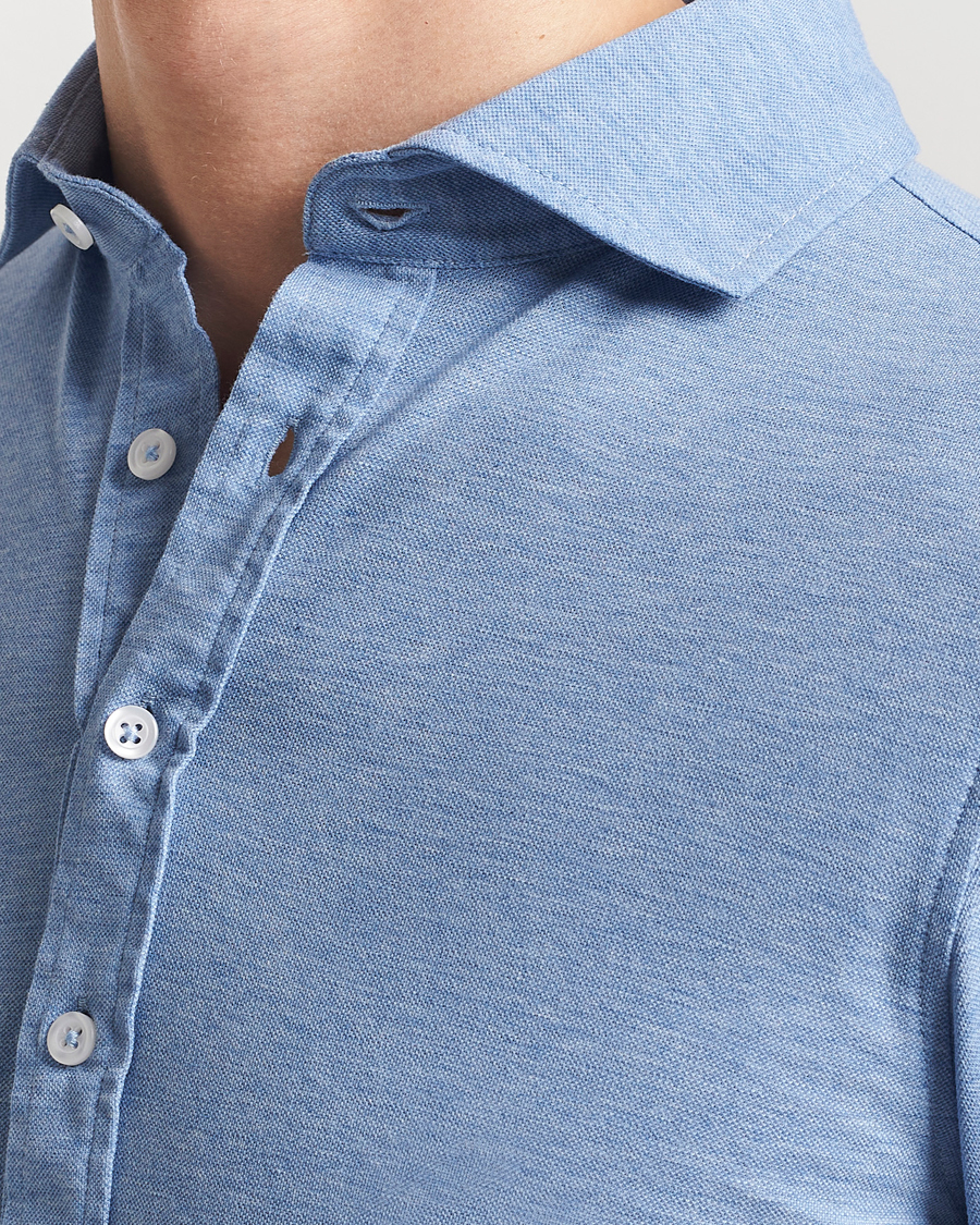 Uomini | Camicie | Gran Sasso | Popover Shirt Light Blue