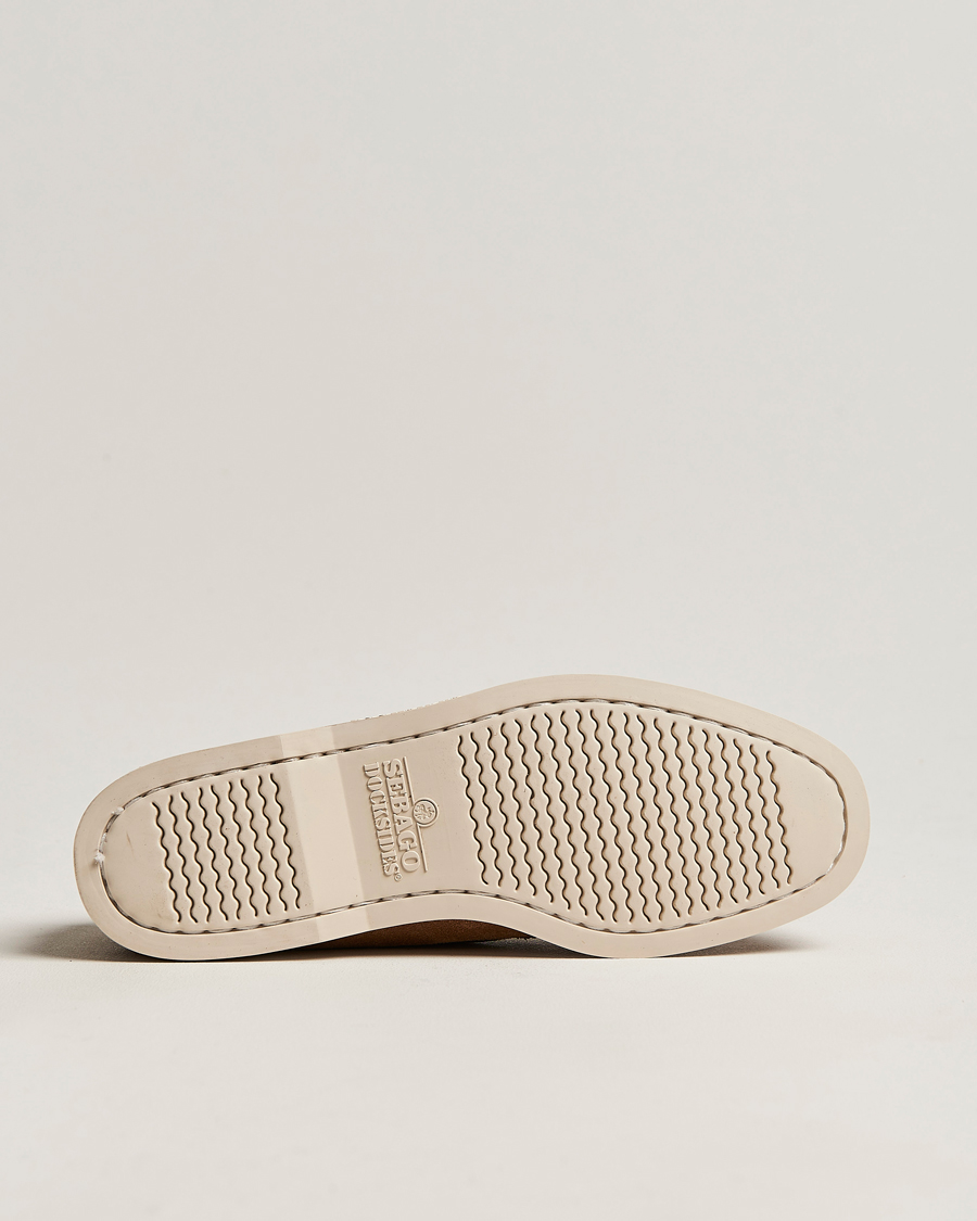 Uomini | Scarpe da barca | Sebago | Docksides Suede Boat Shoe Brown Cognac