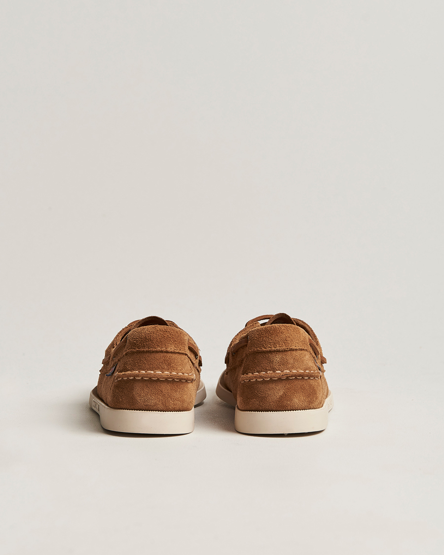 Uomini | Scarpe da barca | Sebago | Docksides Suede Boat Shoe Brown Cognac