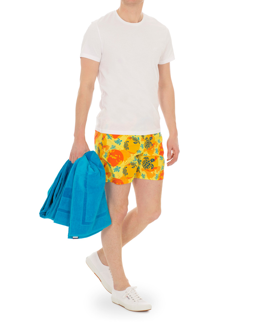 Uomini | Costumi da bagno | Vilebrequin | Moorea Swim Shorts Mappemonde Dots