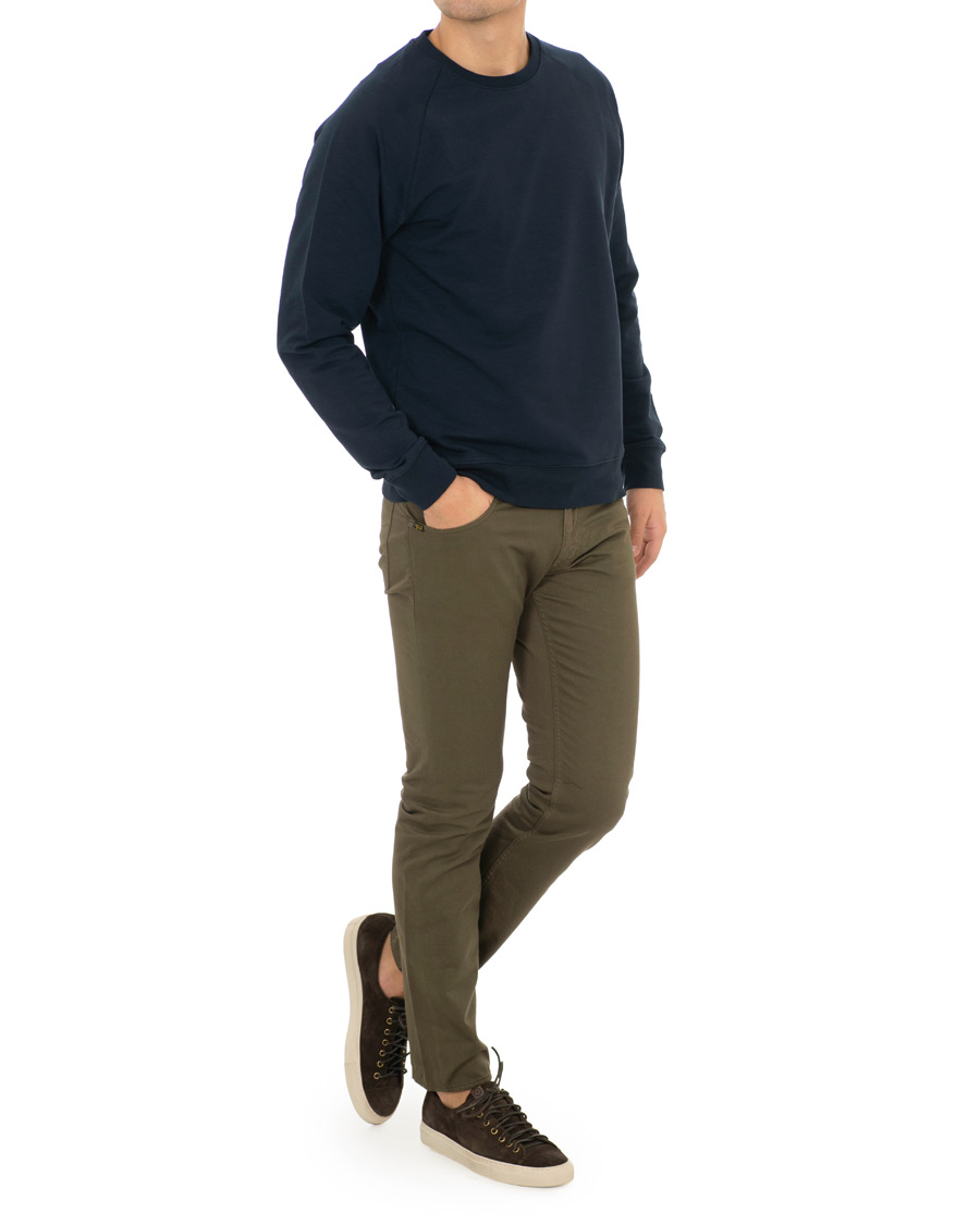 Uomini | Pantaloni | Tiger of Sweden Jeans | Iggy 5-Pocket Trousers Dark Khaki