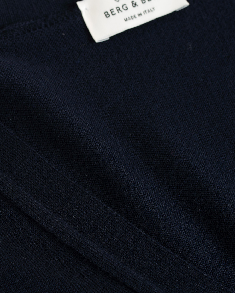 Uomini | Maglieria | Berg&Berg | Börje Sleeveless Cardigan Navy