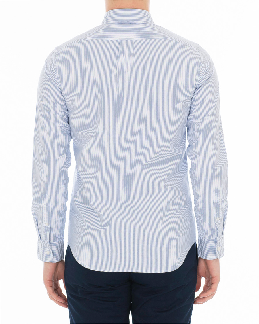 Uomini | Camicie | J.Crew | Slim Fit Stretch Oxford University Stripe Shirt Blue