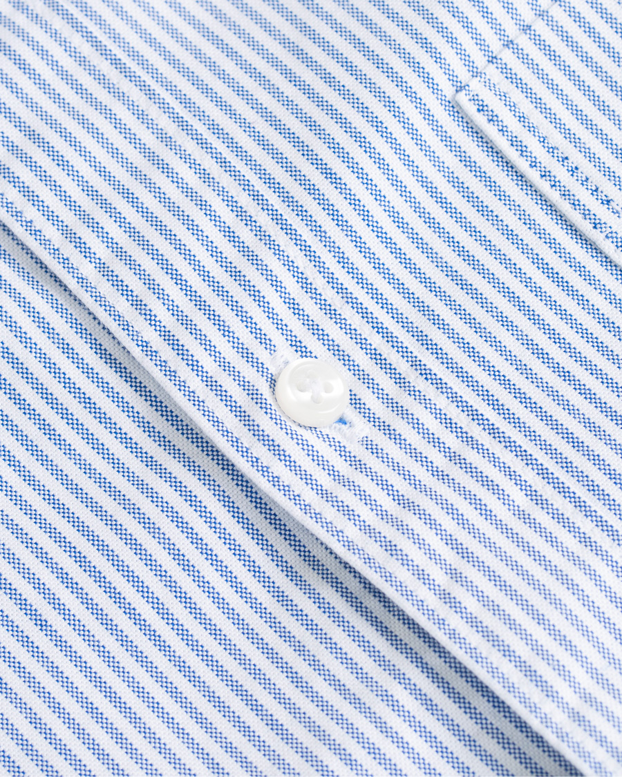 Uomini | Camicie | J.Crew | Slim Fit Stretch Oxford University Stripe Shirt Blue