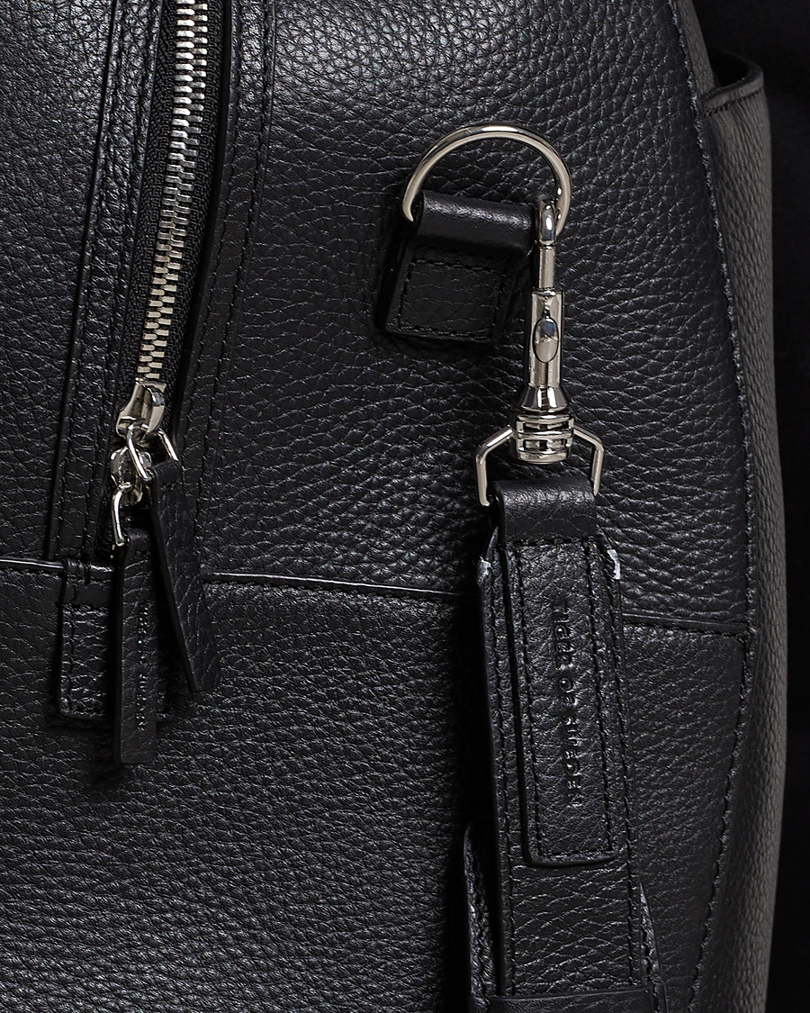 Uomini | Borse | Tiger of Sweden | Brome Grained Leather Weekendbag Black
