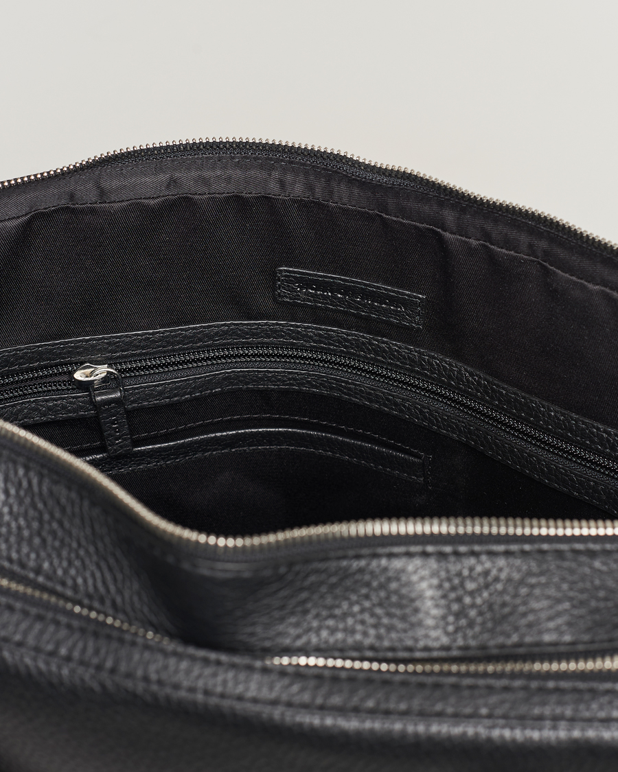 Uomini | Borse | Tiger of Sweden | Burin Grained Leather Breifcase Black