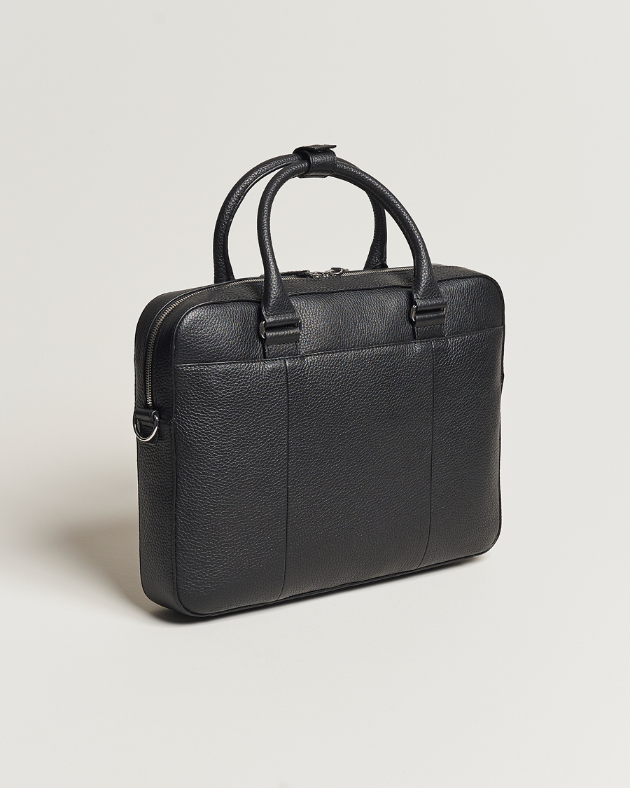 Uomini | Borse | Tiger of Sweden | Bosun Grained Leather Briefcase Black