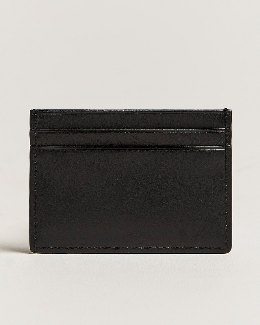 Uomini | Portafogli | Tiger of Sweden | Wake Grained Leather Cardholder Black