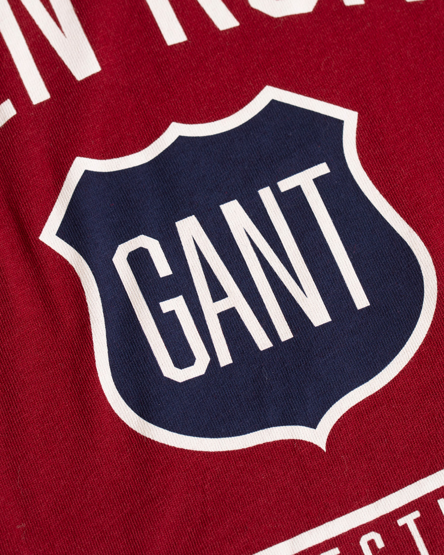 Uomini | T-shirt | GANT | Graphic Tee Mahogany Red